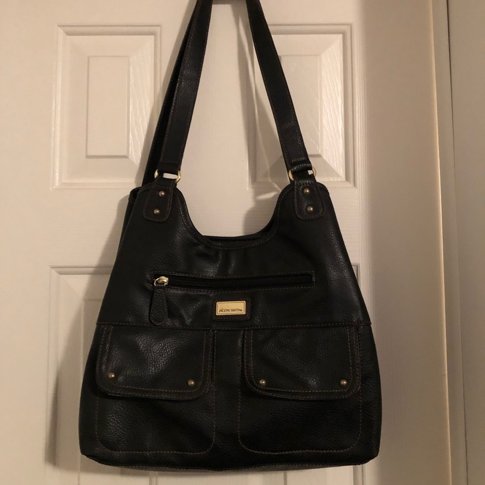 Jaclyn Smith Faux Pebbled Leather Shoulder Bag